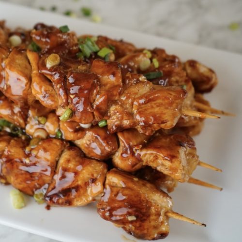 Grilled Lemon Garlic Chicken Skewers Lean Bellas Kitchen