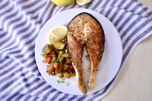 Pan Fried Salmon Steaks Lean Bellas Kitchen