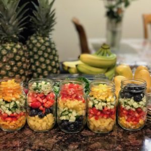 Rainbow Fruit Mason Jar Craft