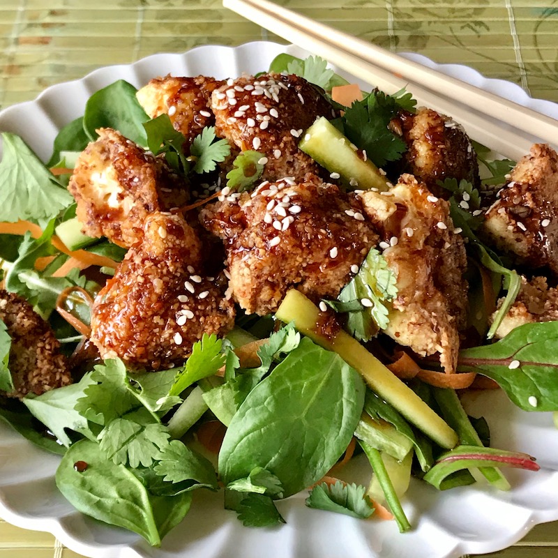 Skillet Teriyaki Chicken Thighs teriyaki cauliflower