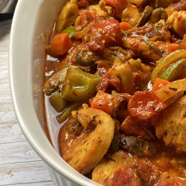 Chicken Cacciatore - Lean Bellas Kitchen