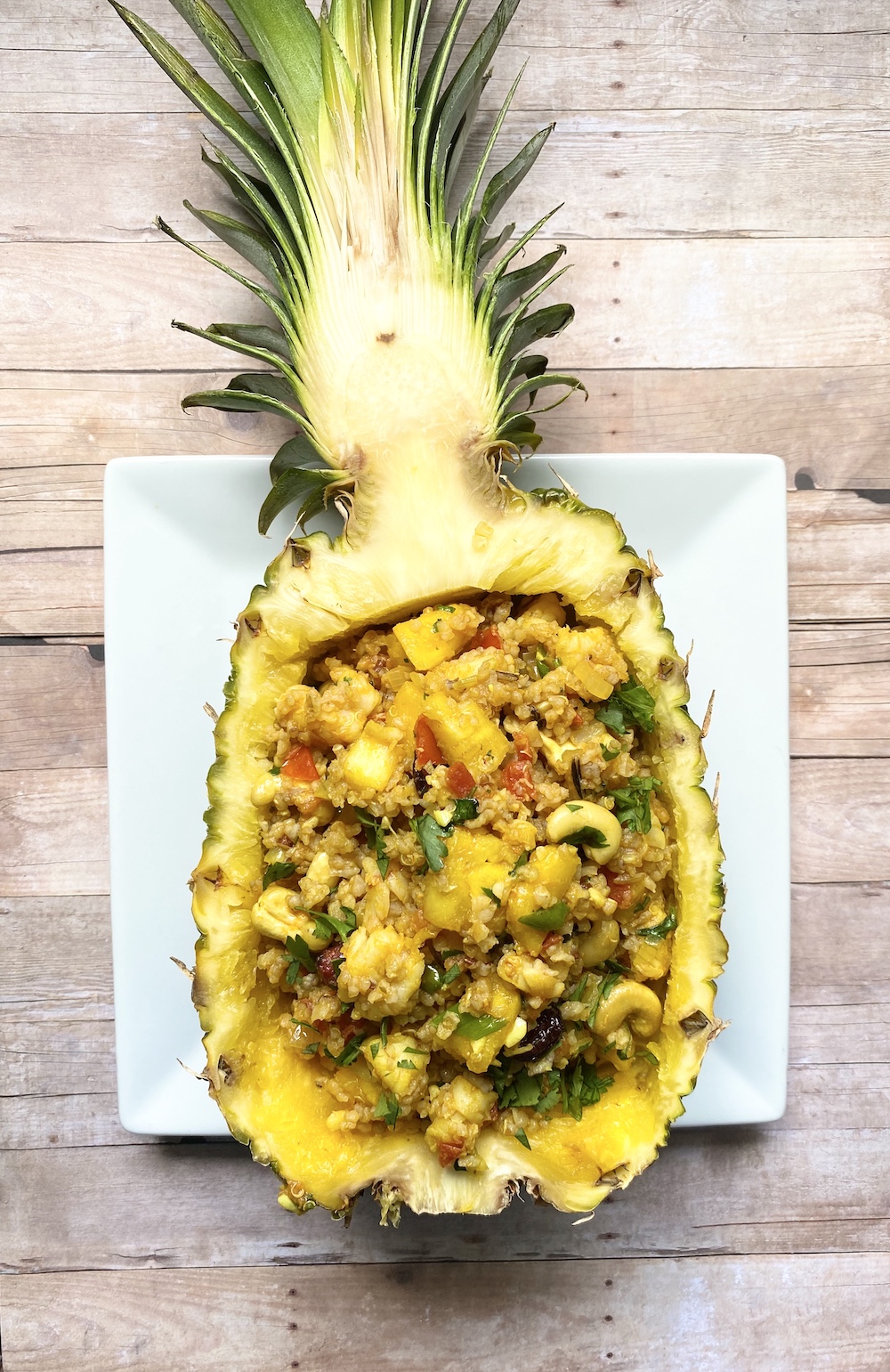 Pineapple Shrimp Fried Rice - Lean Bellas Kitchen