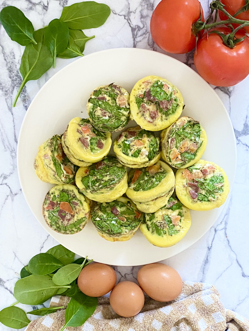 Spinach Egg Muffins - Lean Bellas Kitchen