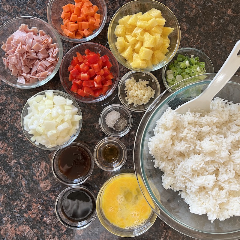 pineapple fried rice ingredients
