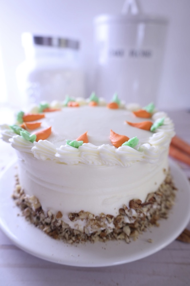 carrot cake side view