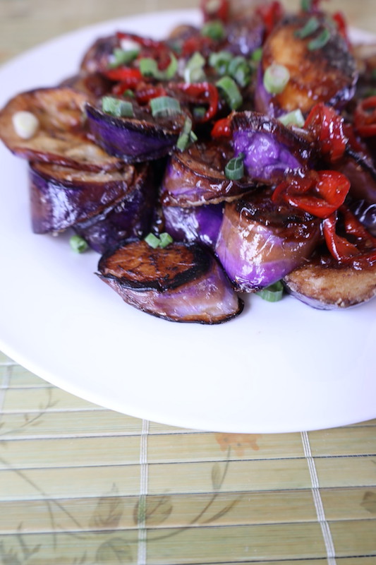eggplant on a plate