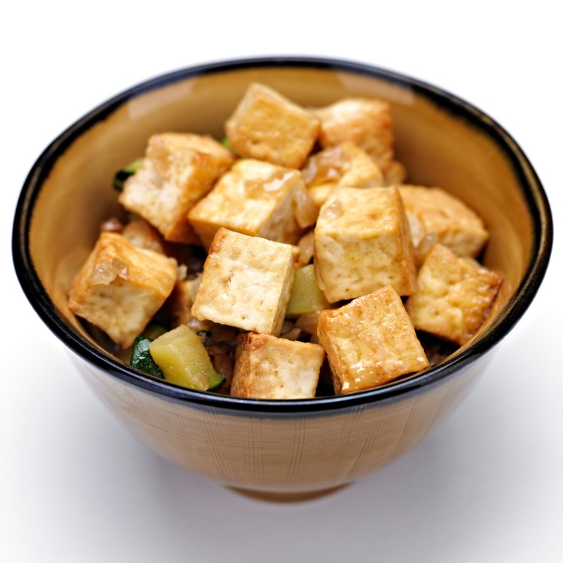 Fried tofu and cabbage 4
