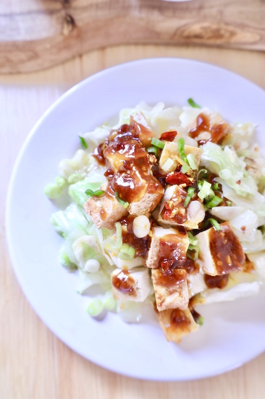 Fried tofu and cabbage 6
