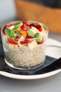 Fruits and Overnight Chia Seeds - Lean Bellas Kitchen