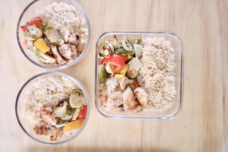 One Pan Lemon Butter Chicken meal prep