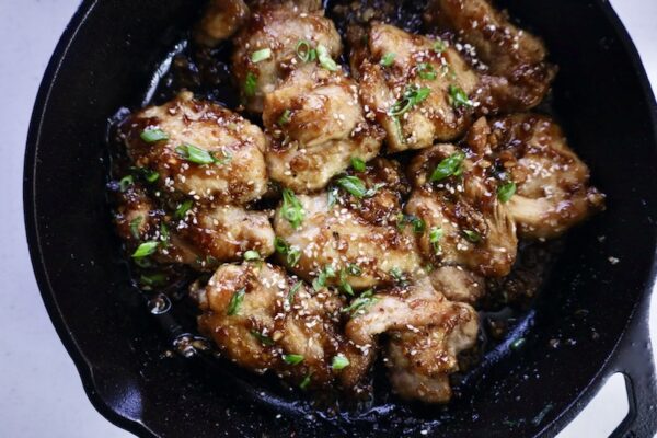 Skillet Teriyaki Chicken Thighs - Lean Bellas Kitchen