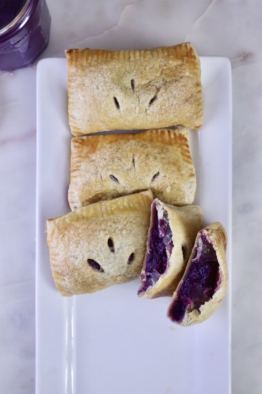 Ube Hand Pies on a plate