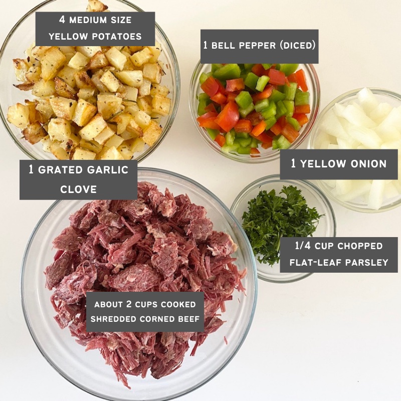Corned Beef Hash ingredients 1