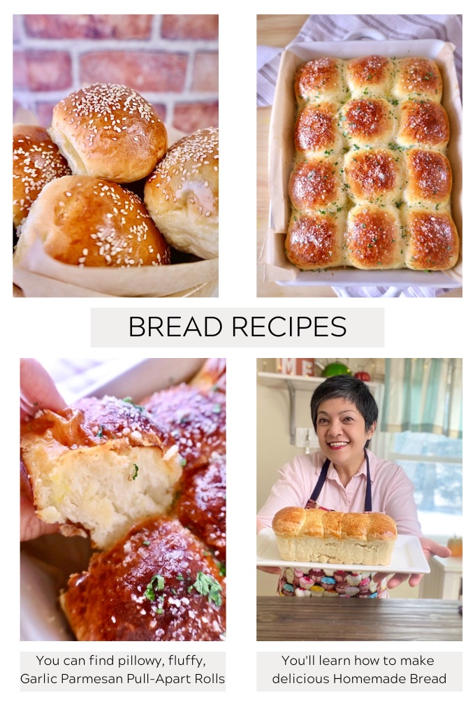 new website front page 4 bread recipes