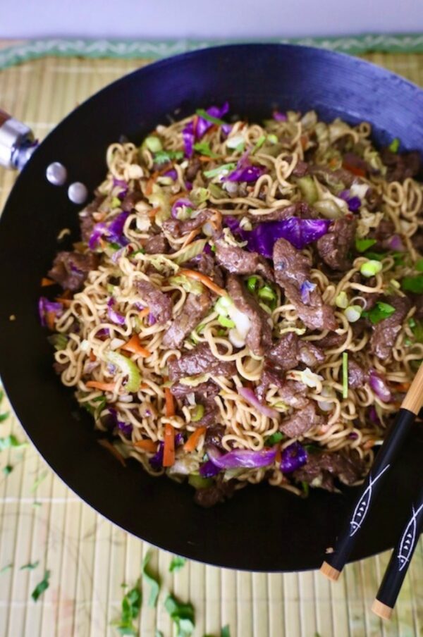 Beef Ramen Noodle Stir Fry - Lean Bellas Kitchen