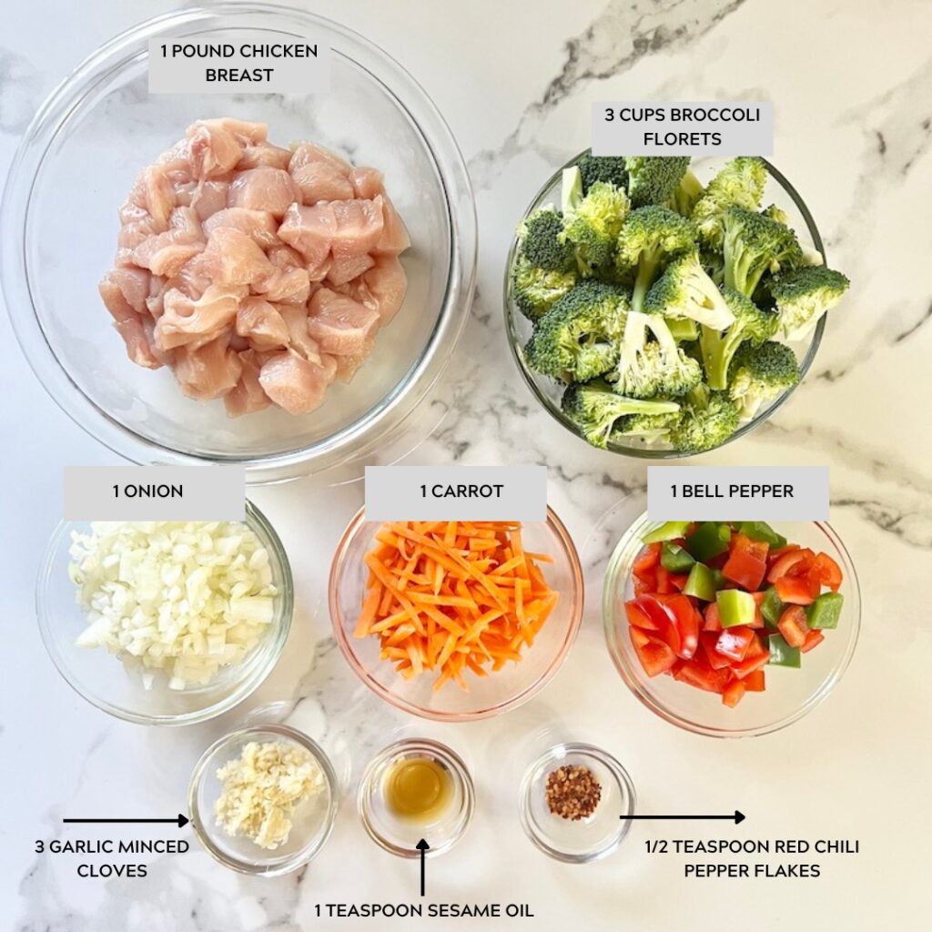 Best Chicken and Veggie Stir Fry ingredients