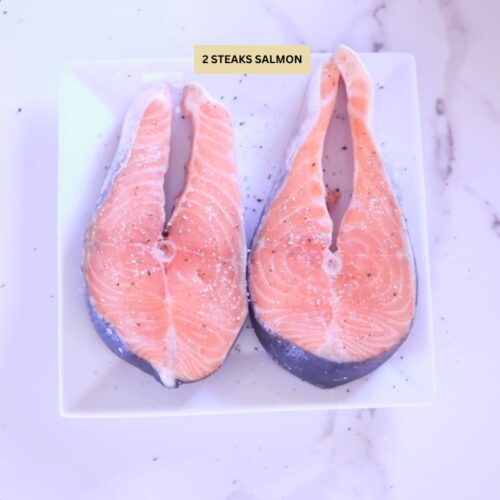 Pan Fried Salmon Steaks - Lean Bellas Kitchen