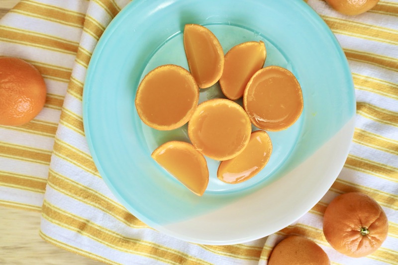 Mandarin Orange Jello Treats horizontal image