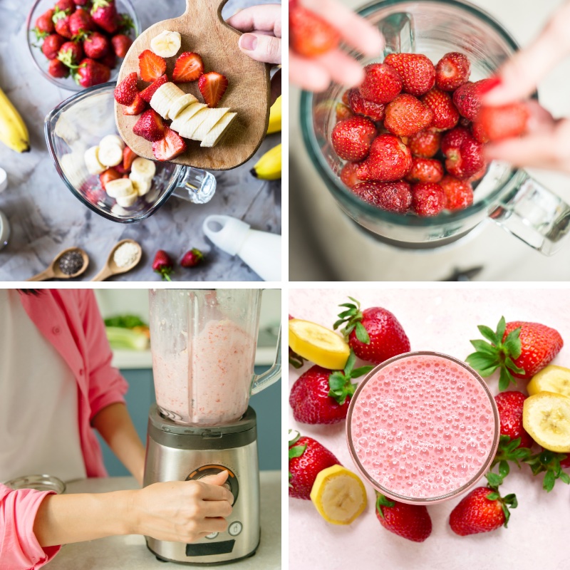 Strawberry Cream Smoothie ingredients image