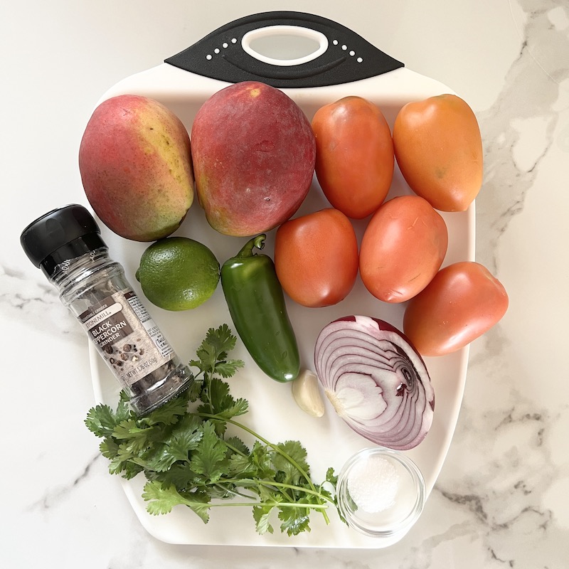 Mango Salsa ingredients