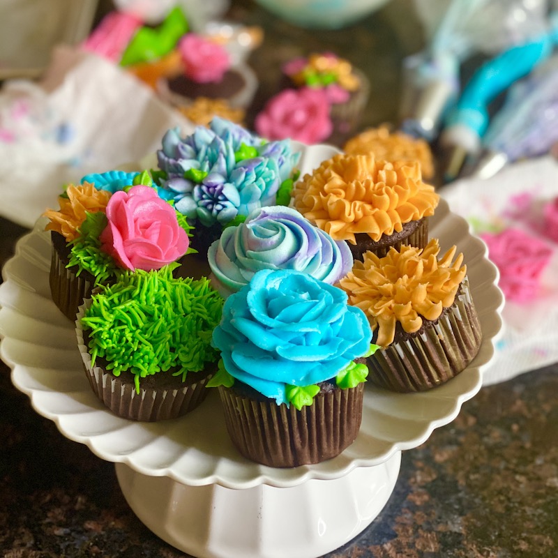 flower cupcakes 1