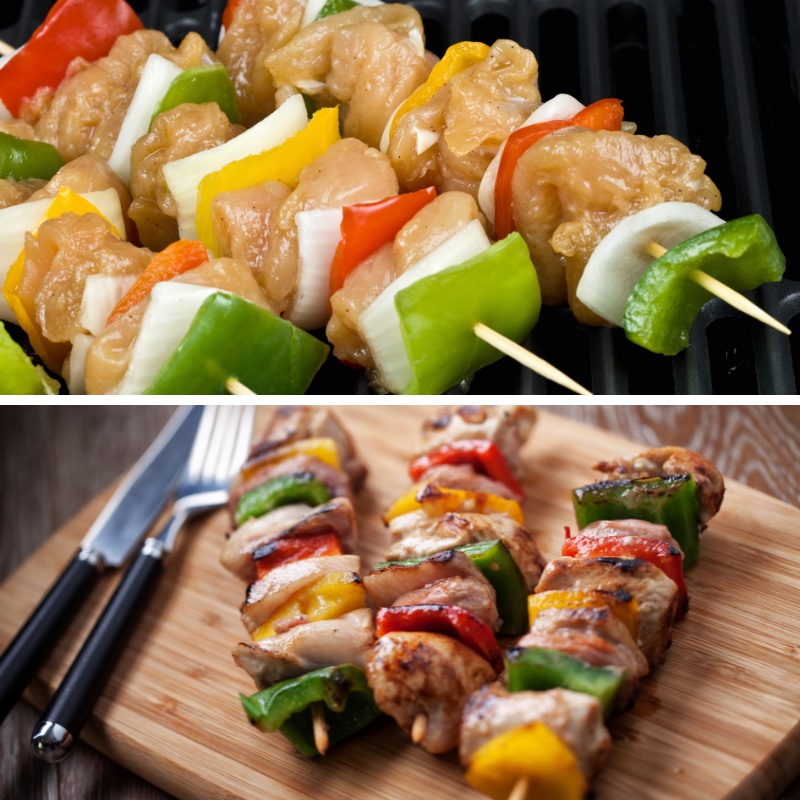 Grilled Lemon Garlic Chicken Skewers ingredients image