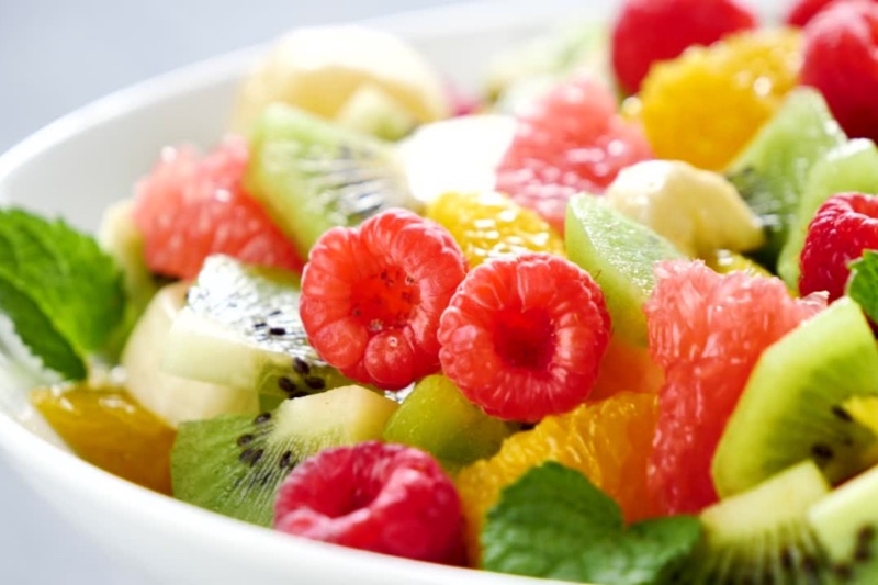 Close up look to the Summer Fruit salad