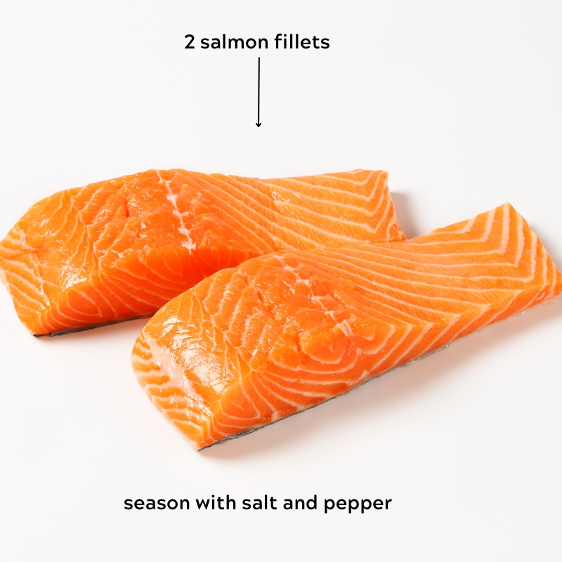 raw salmon fillets