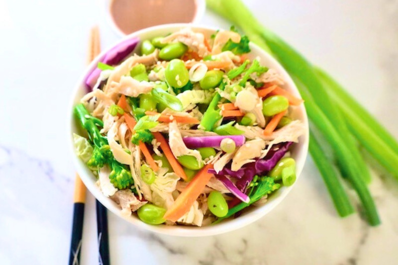 Asian Slaw with Chicken horizontal image