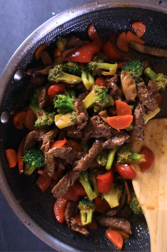 Beef and Veggie Stir Fry vertical image