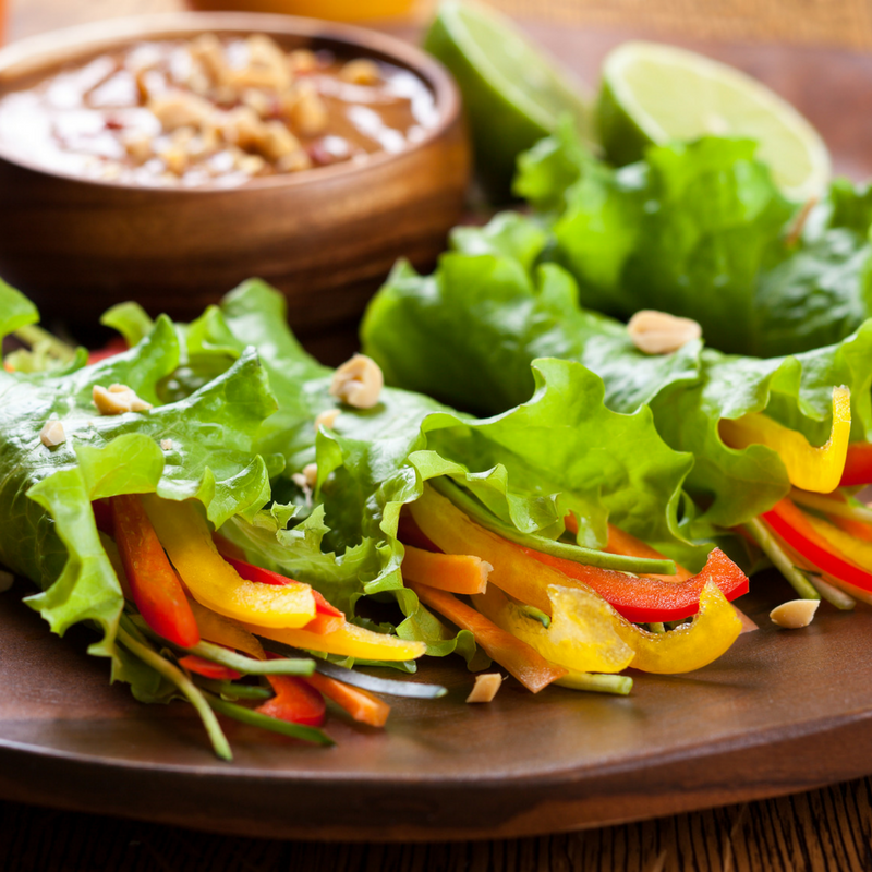 rainbow lettuce wrap