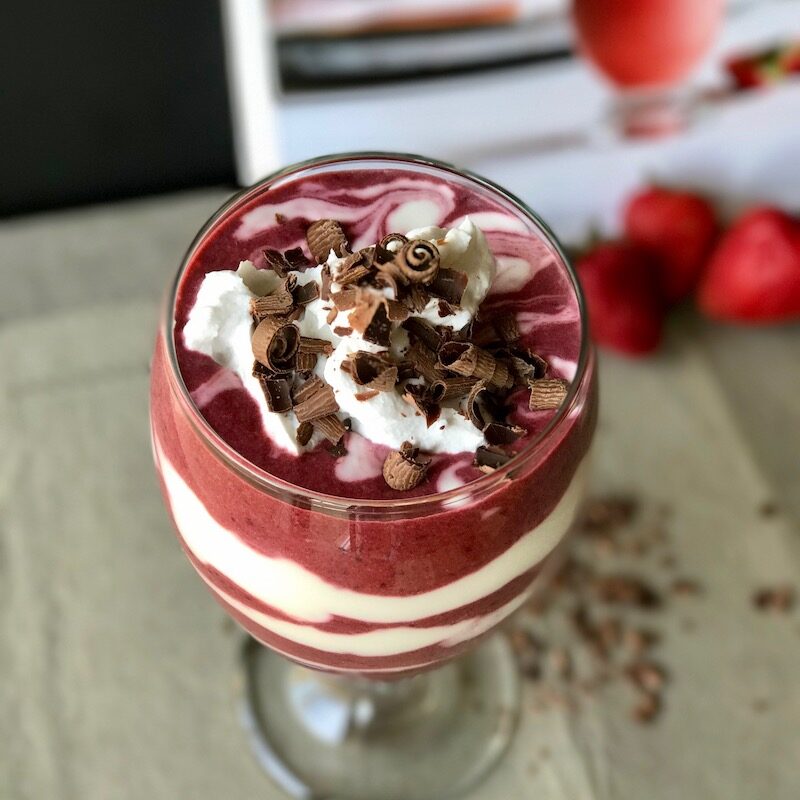 red velvet swirl overnight chia seeds 2